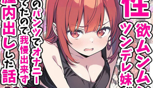 【無料で読める？】性欲ムンムンツンデレ妹が俺のパンツでオナニーしてたので我慢出来ず膣内出しした話 【あくめくん】