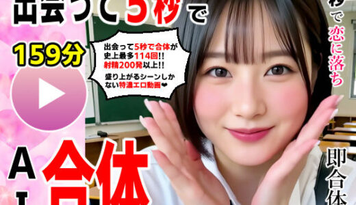 【無料で読める？】出会って5秒でAI合体 114連発【動画】 即ハメ中出し顔射 【コメットパンチ】