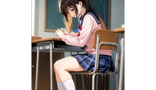 【無料で読める？】ピンク色カーディガン  教室  おもらし 【スクールおもらし】