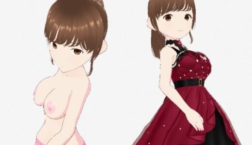 【無料で読める？】赤いドレスの巨乳のお姉さん（セリフなし  3DCGモデル  イラスト集） 【ファンタスセレブリティ】