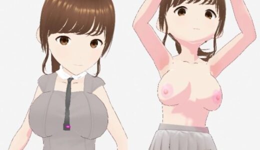【無料で読める？】グレーと茶色の真ん中のような色の服のお姉さん（セリフなし  3DCGモデル  イラスト集） 【シックススイートナイン】