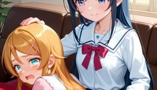 【無料で読める？】高坂桐乃・新垣あやせ（俺の妹がこんなに可愛いわけがない）お尻叩きイラスト集 【funafuna】