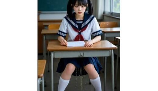【無料で読める？】授業中におもらし（セーラー服） 【スクールおもらし】