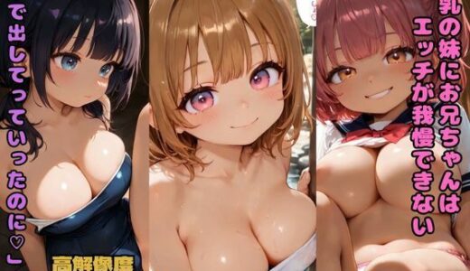 【無料で読める？】巨乳の妹にお兄ちゃんはエッチが我慢できない 「中で出してっていったのに」 【nes_aiart】