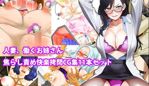 【無料で読める？】人妻、働くお姉さん焦らし責め快楽拷問CG集11本セット 【淫乱テディベア】