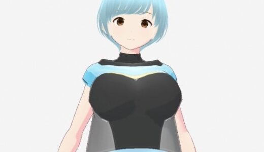 【無料で読める？】水色ヘアーのショートカットのお姉さん（セリフなし  3DCGモデル  イラスト集） 【アフェアーアモーレ】