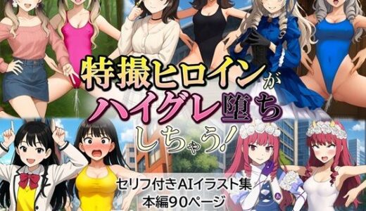【無料で読める？】特撮ヒロインがハイグレ堕ちしちゃうイラスト集 【茶色むつき】