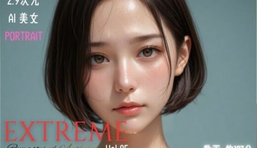 【無料で読める？】2.9次元AI美女 PORTRAIT EXTREME Remastered Anthology VOL.05 AI SEX 動画集 【KEI diffusion】