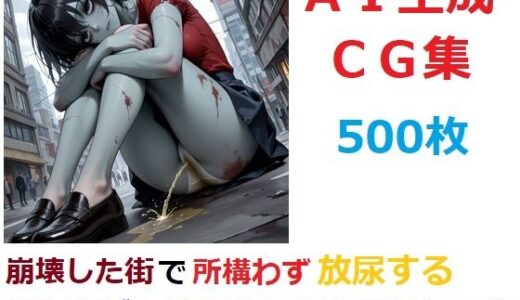 【無料で読める？】崩壊した街で所構わず放尿する無害なゾンビをひたすら眺めるCG集 【YOG】