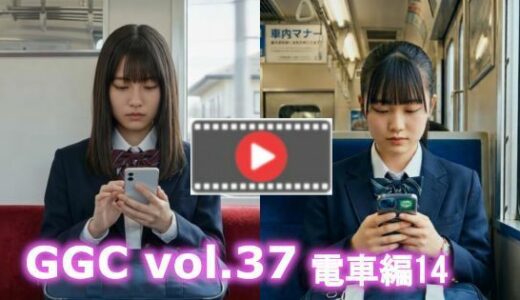 【無料で読める？】【AI動画】GGC vol.37 電車編14【制服パンチラ】 【かまぼこ製造工場】