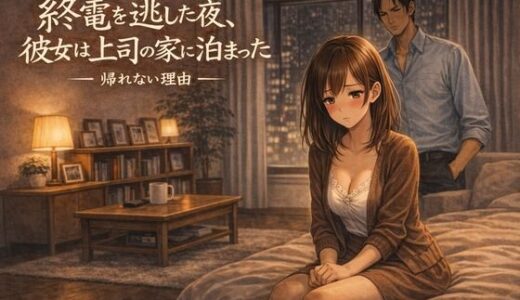 【無料で読める？】終電を逃した夜、彼女は上司の家に泊まった ―帰れない理由― 【夜の灯る部屋】