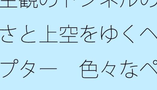 【無料で読める？】主観のトンネルの大きさと上空をゆくヘリコプター  色々なページをめくるほどに・・・・ 【サマールンルン】