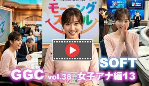 【無料で読める？】【AI動画】GGC vol.38 女子アナ編13 【SOFT版】【パンチラ・フェラ・顔射・脱衣】 【かまぼこ製造工場】