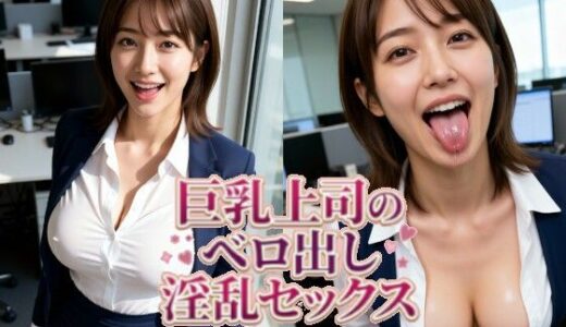 【無料で読める？】【実写系AI】美人上司のベロ出しエッチ【舌フェチ】 【ぺろん】