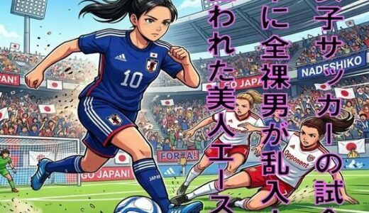 【無料で読める？】女子サッカーの試合中に全裸男が乱入！狙われた美人エース 【CMNFリアリズム】