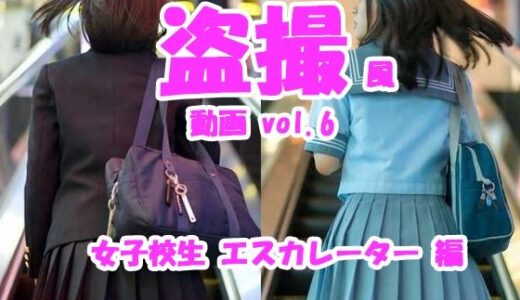 【無料で読める？】盗撮風動画 vol.6 女子校生エスカレーター編 【Tomomix.ai】