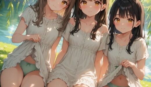 【無料で読める？】木漏れ日の秘密 〜夏ワンピ美少女のチラ〜 CG119枚＋ショート動画122本 【XrayWorks】