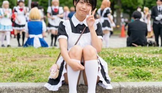【無料で読める？】【リアル系】ボーイッシュメイドのコスプレイベント密着〜白コットンぱんちら 【コットンスタジオ】