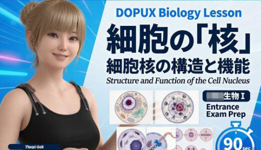 【無料で読める？】【▲20】一ノ瀬廻里 大学に進学し強豪予備校『DOPUX（ドピュックス』で生物I，IIを教える名物講師に！（Vol.004:細胞の核） 【Libido-Labo】
