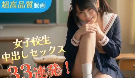 【無料で読める？】【33連発中出し】JKセックス総集編〜スマホ縦型・ぬるぬる動く超高品質フルボイス実写風動画〜 【なま感AIスタジオ】