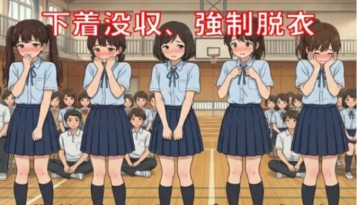【無料で読める？】下着の色検査で違反者はブラ・パンティ没収、強●脱衣。乳首透け透けプール掃除。 【CMNFリアリズム】