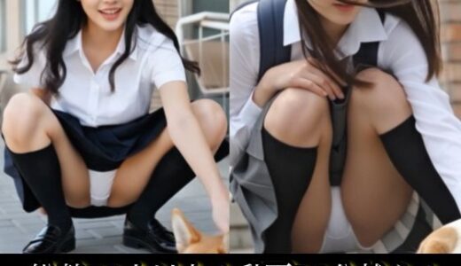 【無料で読める？】油断してしゃがみ込んだ無防備動画集 【トランスマリンAI】