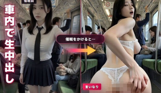 【無料で読める？】【AIのAV動画】催●アプリ No.02 電車の中で女子校生5人を言いなりにして脱がせて生中出し＜実写級AI＞ 【AI妄想クラブ】