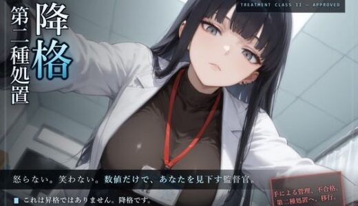 【無料で読める？】【無感情×嘲笑×射精管理】無感情監督官の再犯者矯正プログラム〜あなたは手では制御できませんでした。よって、処置を引き下げます〜 【だーくねす】