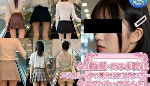 【無料で読める？】［AI動画・スマホ特化］ エスカレータで見かけた可愛い子…やることやってるんだ… 【めとさば缶詰め】