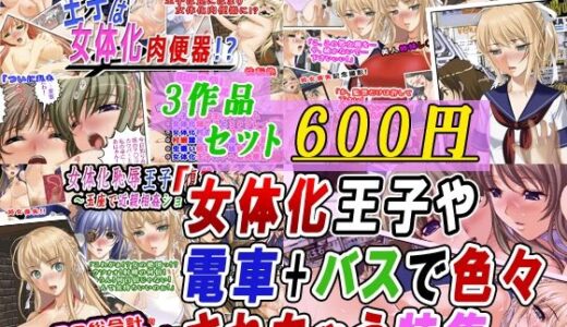 【無料で読める？】【3作品セット600円】「女体化王子や電車＋バスで色々されちゃう特集」 【変幻物語】
